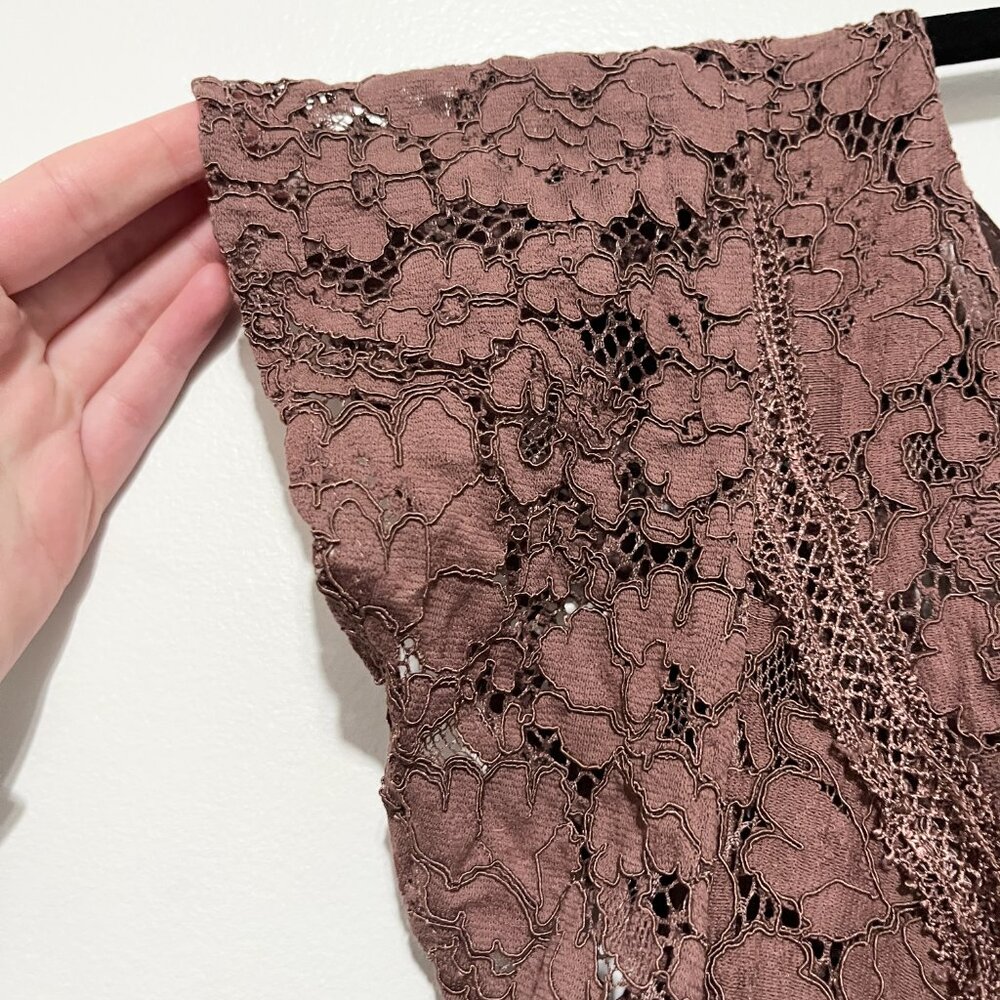 Womens Layered Lace Mini Dress 18 Cottagecore Coquette Romantic Dainty Tea Party - Picture 4 of 7